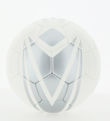 Мяч футбольный тренировочный MACRON DUNE XH N.3 WHITE/SILVER