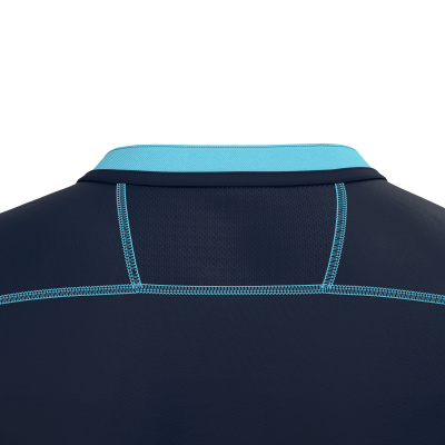 Регбийка игровая MACRON ALABASTER SHIRT NAVY/COLUMBIA