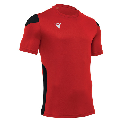 Футболка спортивная MACRON POLIS SHIRT RED/BLACK