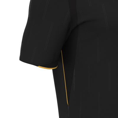 Футболка судейская проф. MACRON MENDEZ ECO SHIRT BLACK/GOLD