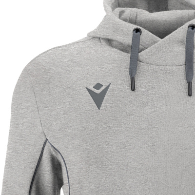 Худи MACRON THEATER ECO SUSTAINABLE COTTON HOODED SWEATSHIRT GREY MELANGE/ANTHRACITE