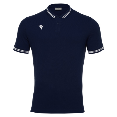 Поло парадное MACRON YUKAR POLO NAVY/WHITE
