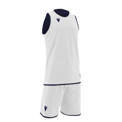 Комплект баскетбольный MACRON X500 SET REVERSIBLE NAVY/WHITE