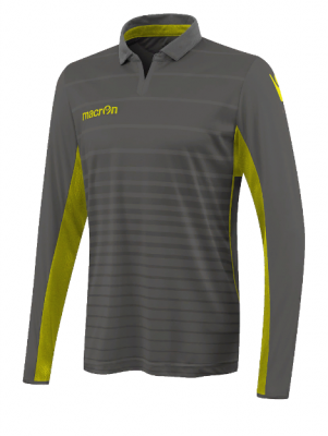 Футболка спортивная MACRON TABIT SHIRT LS ANTHRACITE/NEON YELLOW