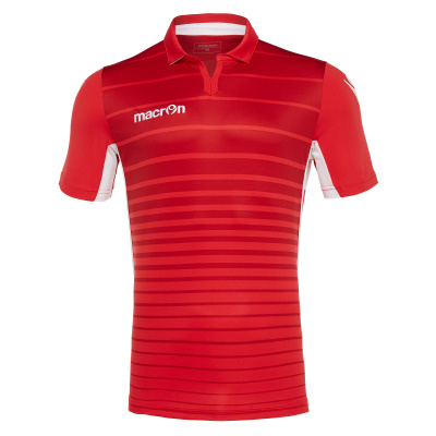Футболка спортивная MACRON TABIT SHIRT RED/WHITE