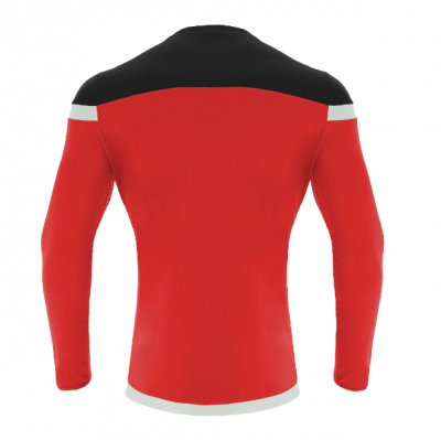 Футболка спортивная MACRON TITAN SHIRT LS RED/BLACK/WHITE