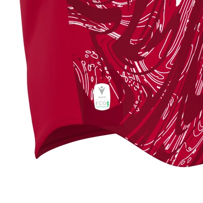 Футболка спортивная MACRON ARCANE ECO SHIRT RED/WHITE