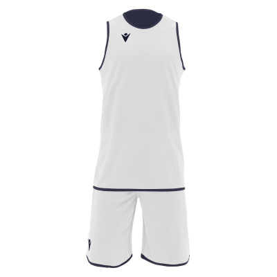 Комплект баскетбольный MACRON X500 SET REVERSIBLE NAVY/WHITE
