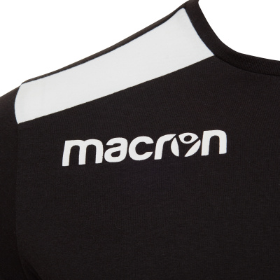 Футболка спортивная х/б MACRON FLUTE T-SHIRT BLACK/WHITE