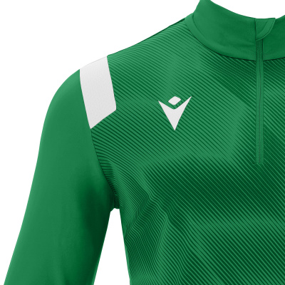 Толстовка тренировочная MACRON PURUS TRAINING 1/4 ZIP TOP GREEN/WHITE