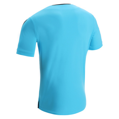 Футболка судейская проф. MACRON FRISK SHIRT NEON SKY BLUE/BLACK