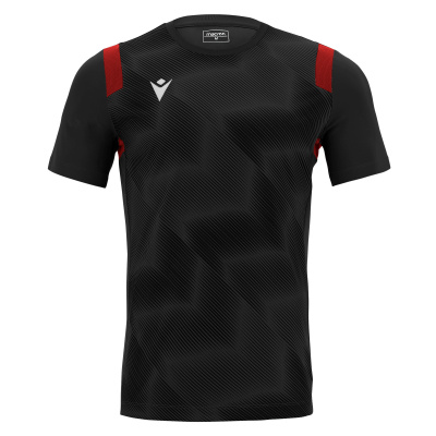 Футболка спортивная MACRON RODDERS SHIRT BLACK/RED