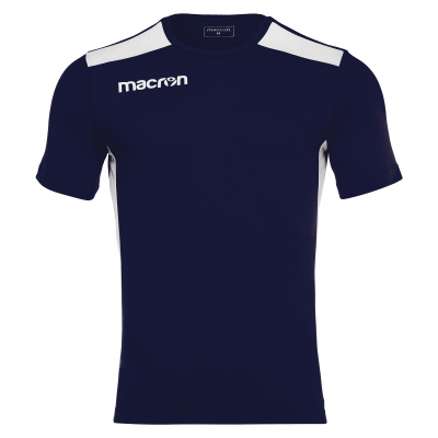 Футболка спортивная х/б MACRON FLUTE T-SHIRT NAVY/WHITE