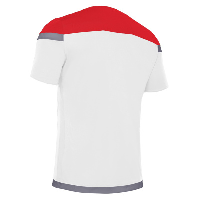 Футболка спортивная MACRON TITAN SHIRT WHITE/RED