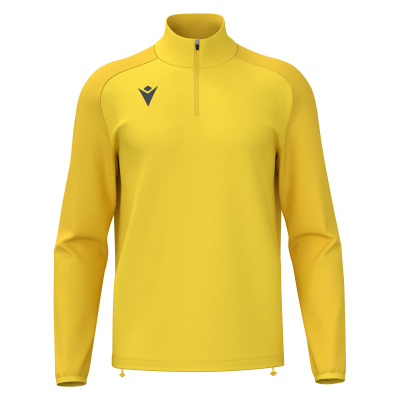 Толстовка тренировочная MACRON ISEN 1/4 ZIP TOP YELLOW/DARK YELLOW