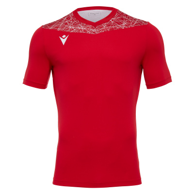Футболка спортивная MACRON NASH SHIRT RED/WHITE