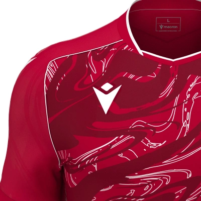 Футболка спортивная MACRON ARCANE ECO SHIRT RED/WHITE