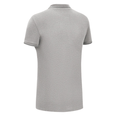 Поло спортивное женское х/б MACRON WALTZ ECO POLO GREY MELANGE