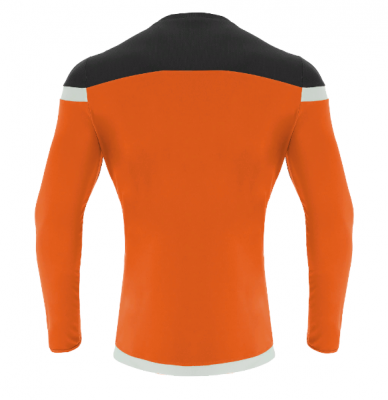 Футболка спортивная MACRON TITAN SHIRT LS ORANGE/BLACK