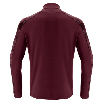 Толстовка тренировочная MACRON NARYN TRAINING 1/4 ZIP TOP CARDINAL/DARK CARDINAL