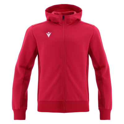 Олимпийка спортивная MACRON TRUMPET FULL ZIP HOODED SWEATSHIRT RED/DARK RED