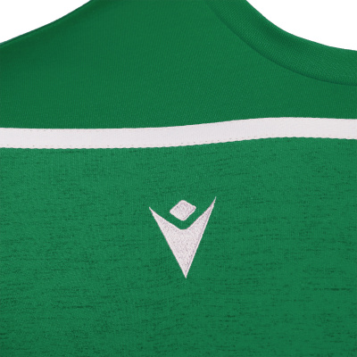 Футболка спортивная х/б MACRON COUNTRY T-SHIRT GREEN/WHITE