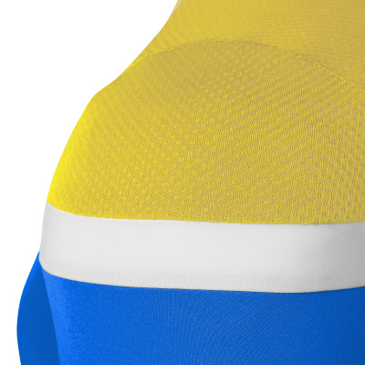 Футболка спортивная MACRON TITAN SHIRT ROYAL BLUE/YELLOW/WHITE