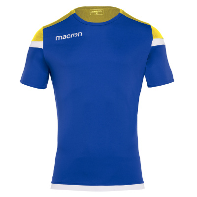 Футболка спортивная MACRON TITAN SHIRT ROYAL BLUE/YELLOW/WHITE