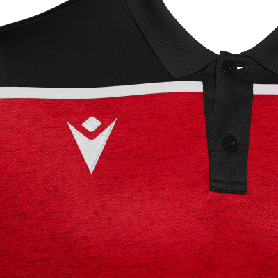 Поло парадное MACRON JUMEIRAH POLO BLACK/RED/WHITE