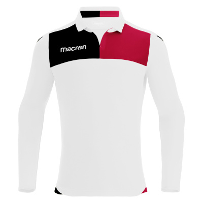 Футболка спортивная MACRON NUNKI SHIRT LS WHITE/BLACK/RED
