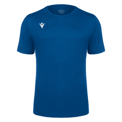 Футболка спортивная х/б MACRON BOOST ECO T-SHIRT ROYAL BLUE