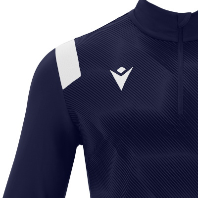 Толстовка тренировочная MACRON PURUS TRAINING 1/4 ZIP TOP NAVY/WHITE