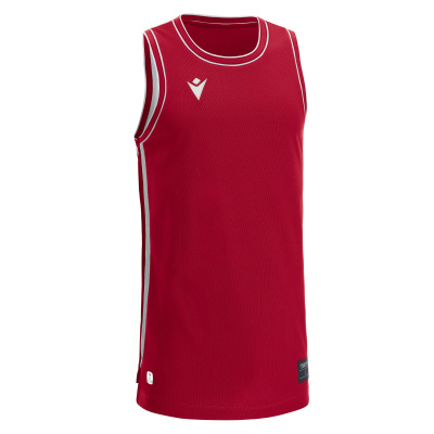 Майка спортивная MACRON PLUTONIUM ECO SHIRT RED/DARK RED/WHITE