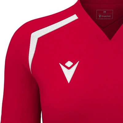 Футболка спортивная женская MACRON ANDURIL SHIRT RED/WHITE